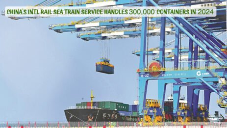 China's intl rail-sea train service handles 300,000 containers in 2024